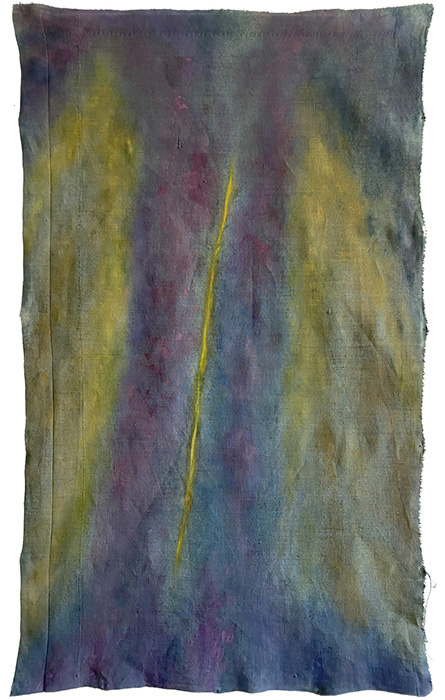 L&rsquo;artiste comme un arbre XXX, huile sur tissus libre, 110 x 70 cm, 2025